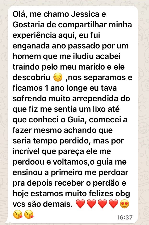 Depoimento de cliente sobre o guia